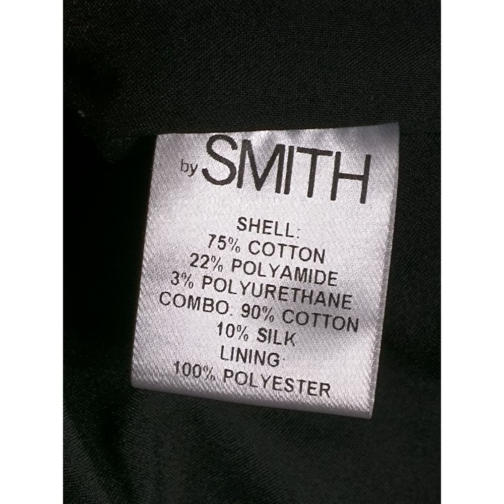 By Smith New York‎ USA Black Geometric Panel Hook Front Designer Jacket Size 0 - Picture 12 of 13